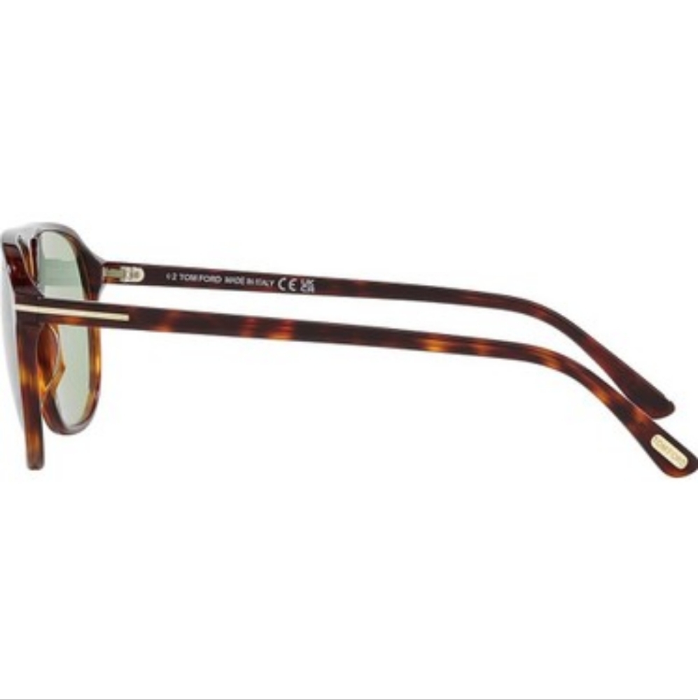 NEW TOM FORD MEN HAVANA GREEN SUNGLASSES BRUCE TF1026 54N SUNGLASSES FT1026/S - Picture 3 of 4